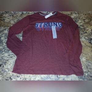 Old Navy Boys Size Large Long Sleeve Graphic Tea Size 10-12